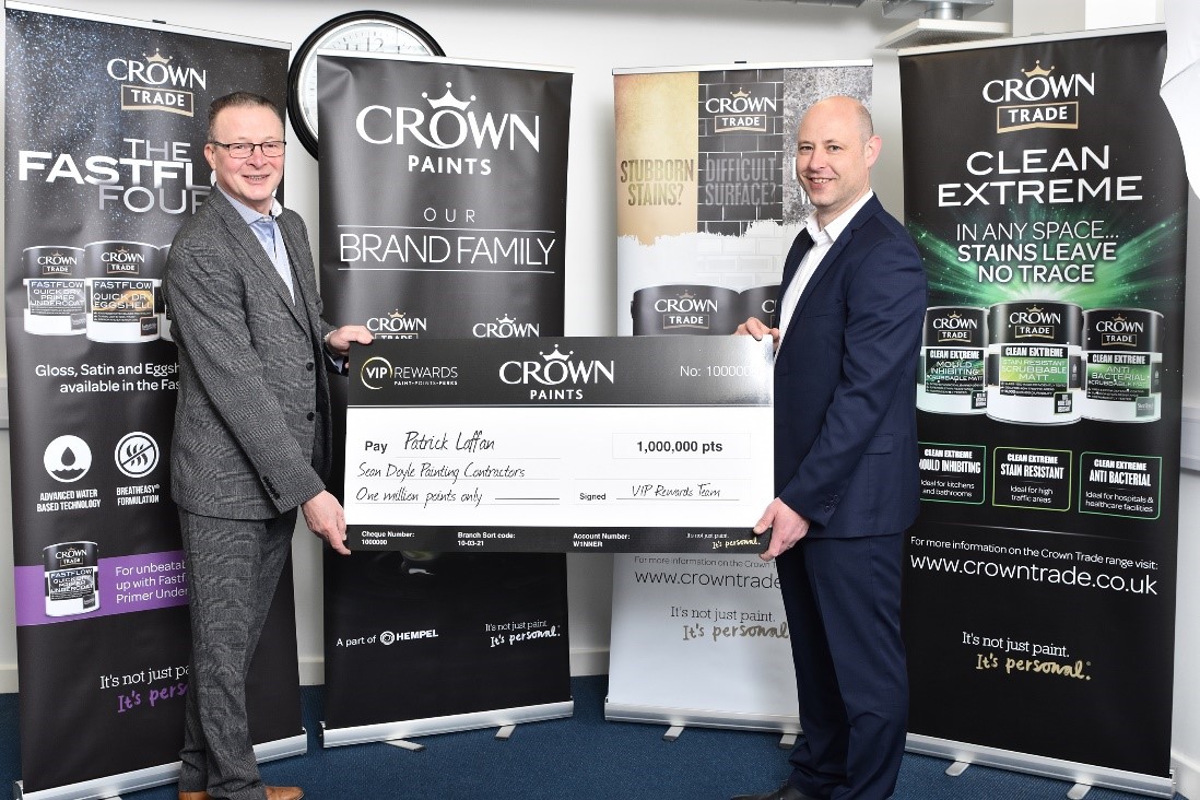 Crown VIP Rewards winner Patrick Laffan
