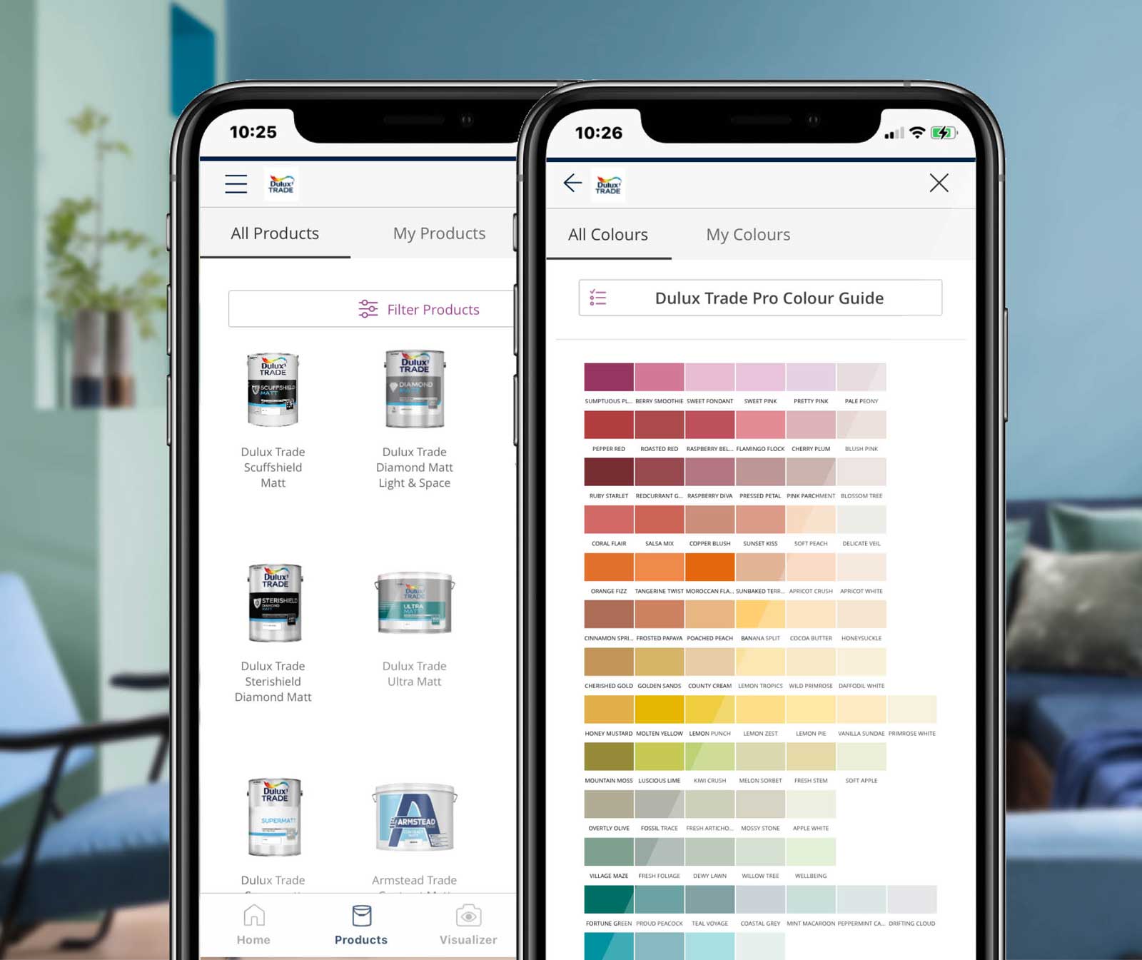 Dulux Trade app for smartphone