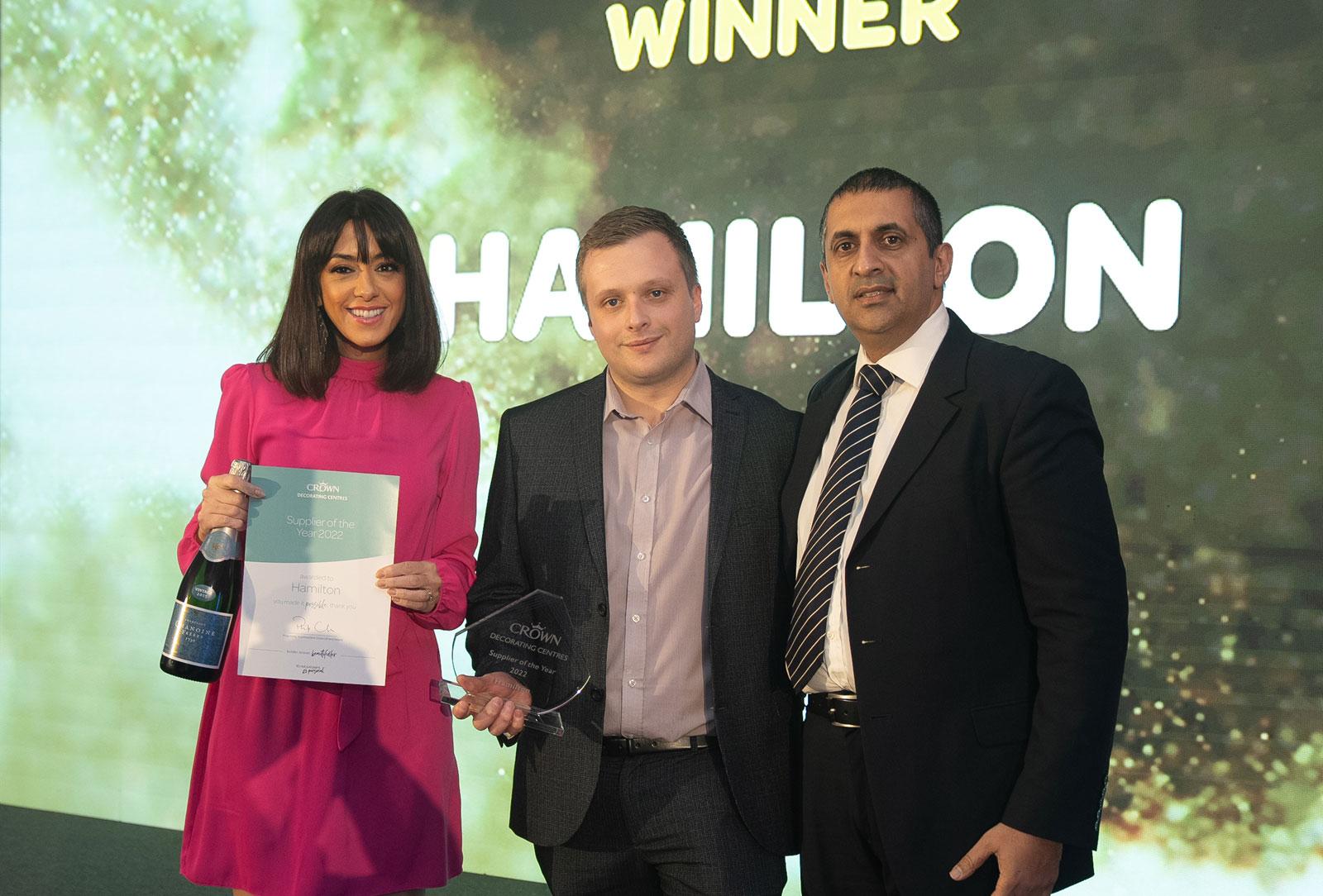 Hamilton team wins supplier of the year