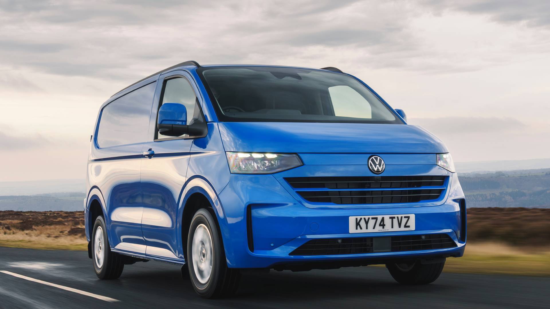 Photograph of an electric VW e-Transporter