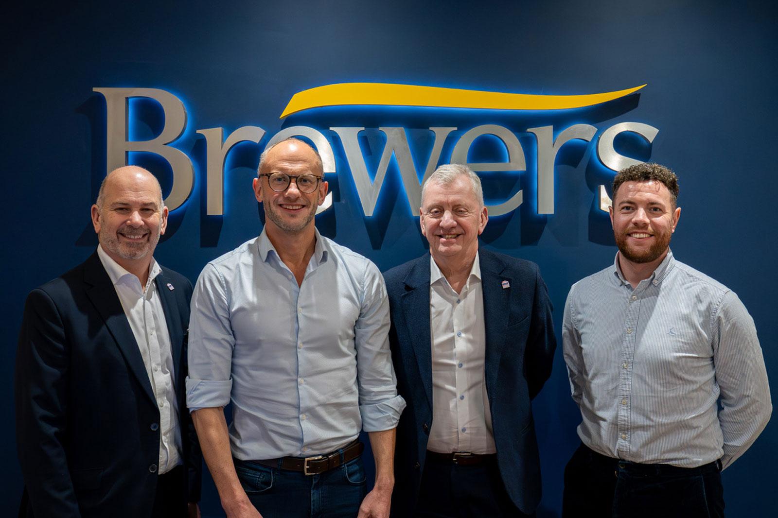 Photograph of the management team at Brewers