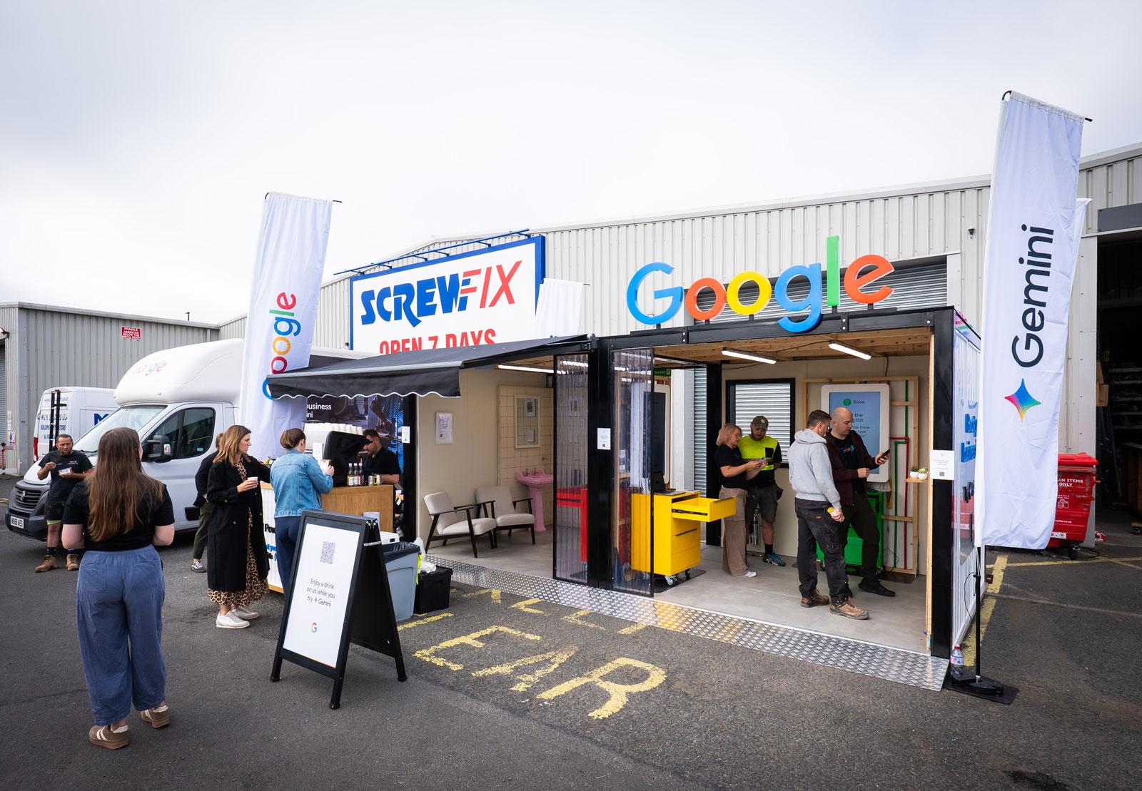 Photograph of Google/Scewfix collaboration